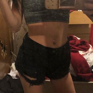 forever 21 ripped shorts size 2